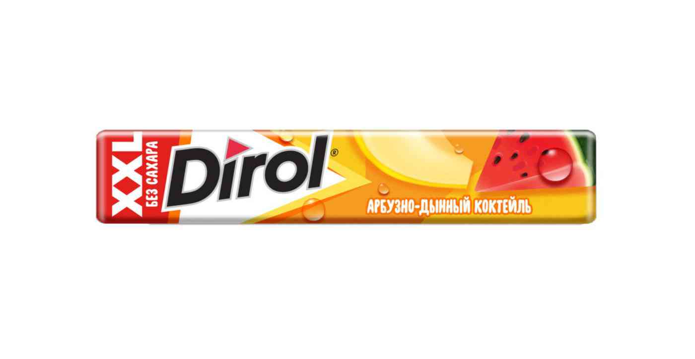 Жевательная резинка Dirol XXL Арбузно-дынный коктейль