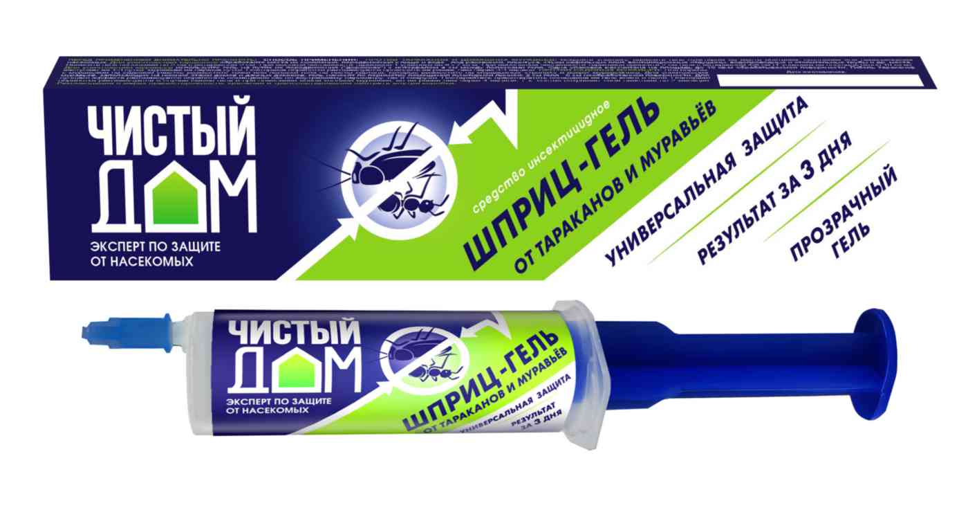 Инсектицид гелевый в шприце Чистый дом