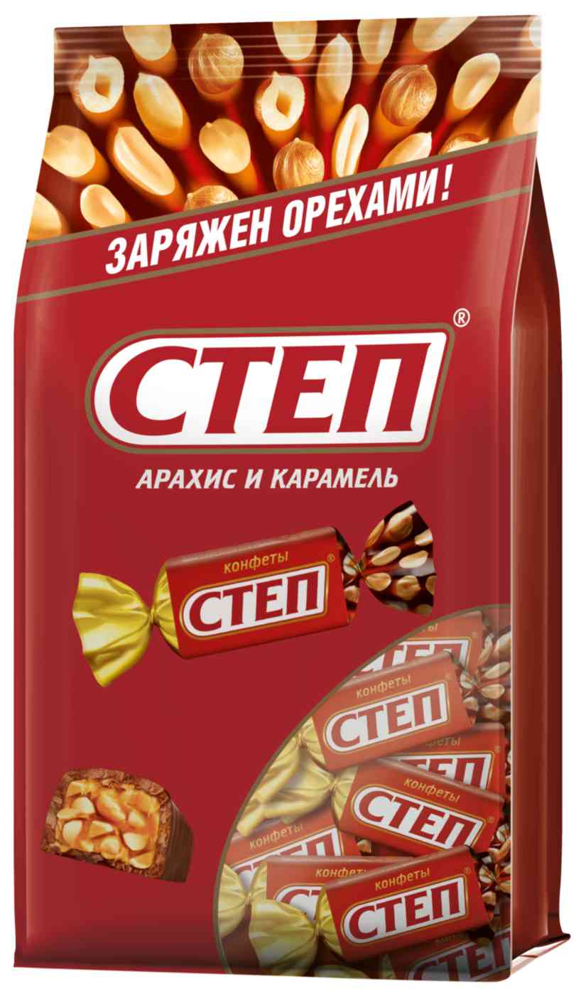 Конфеты Золотой Степ Арахис-карамель