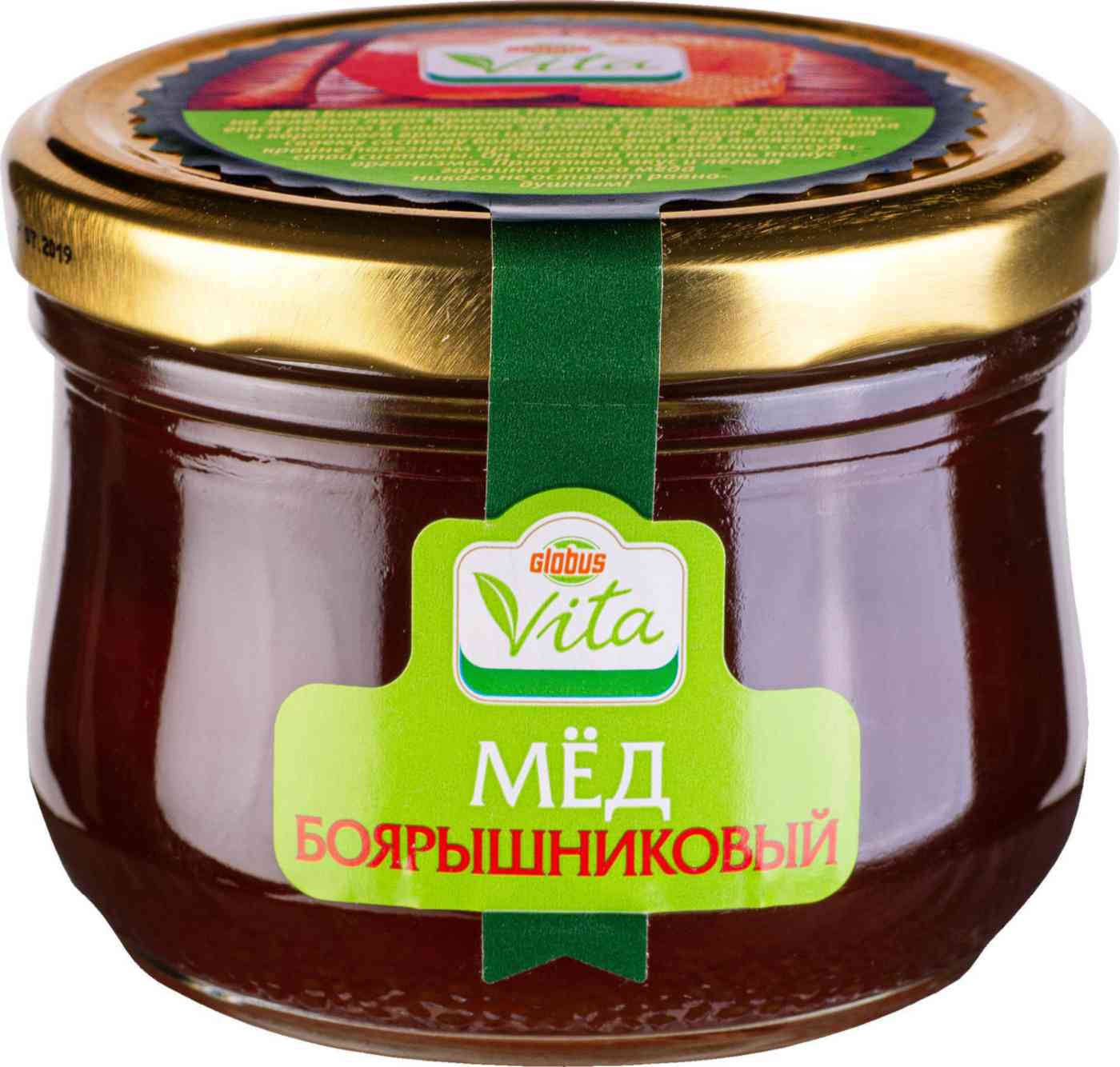 Мёд боярышниковый Глобус Вита