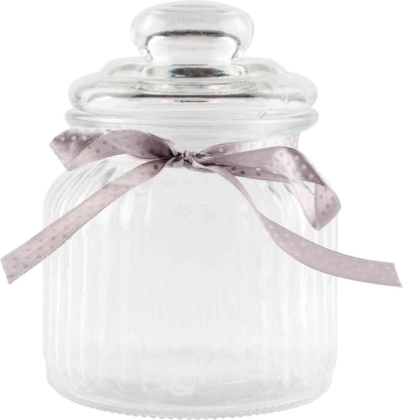 Банка стеклянная Attribute Fleur с крышкой