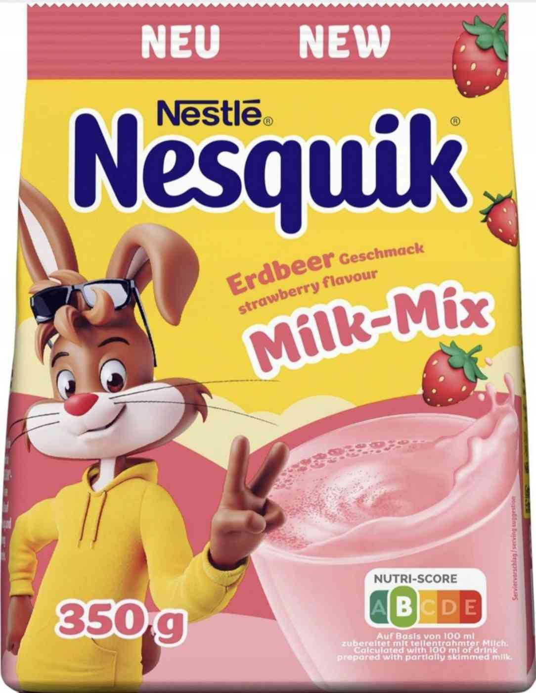 Какао напиток Nesquik Milk-Mix клубника