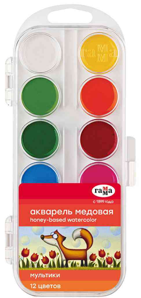 Акварель медовая Гамма Мультики new