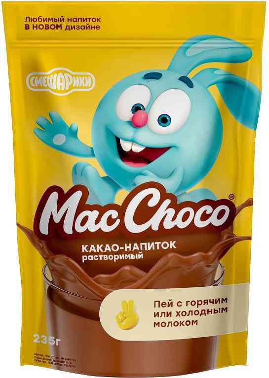 Какао-напиток растворимый MacChoco Смешарики