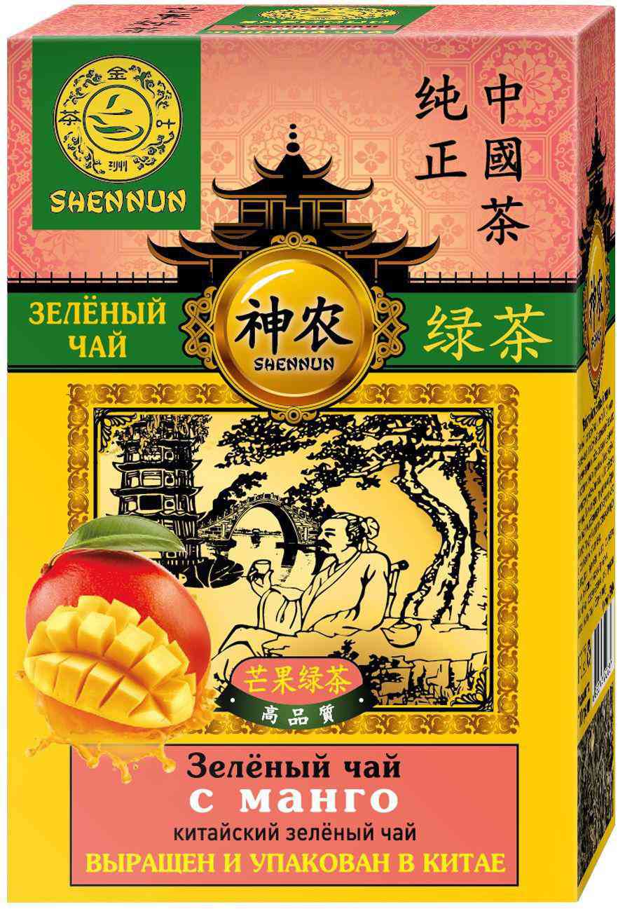 Чай зелёный Shennun с манго
