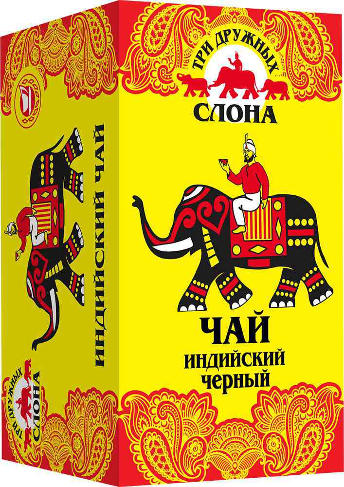 Чай черный  Три дружных слона