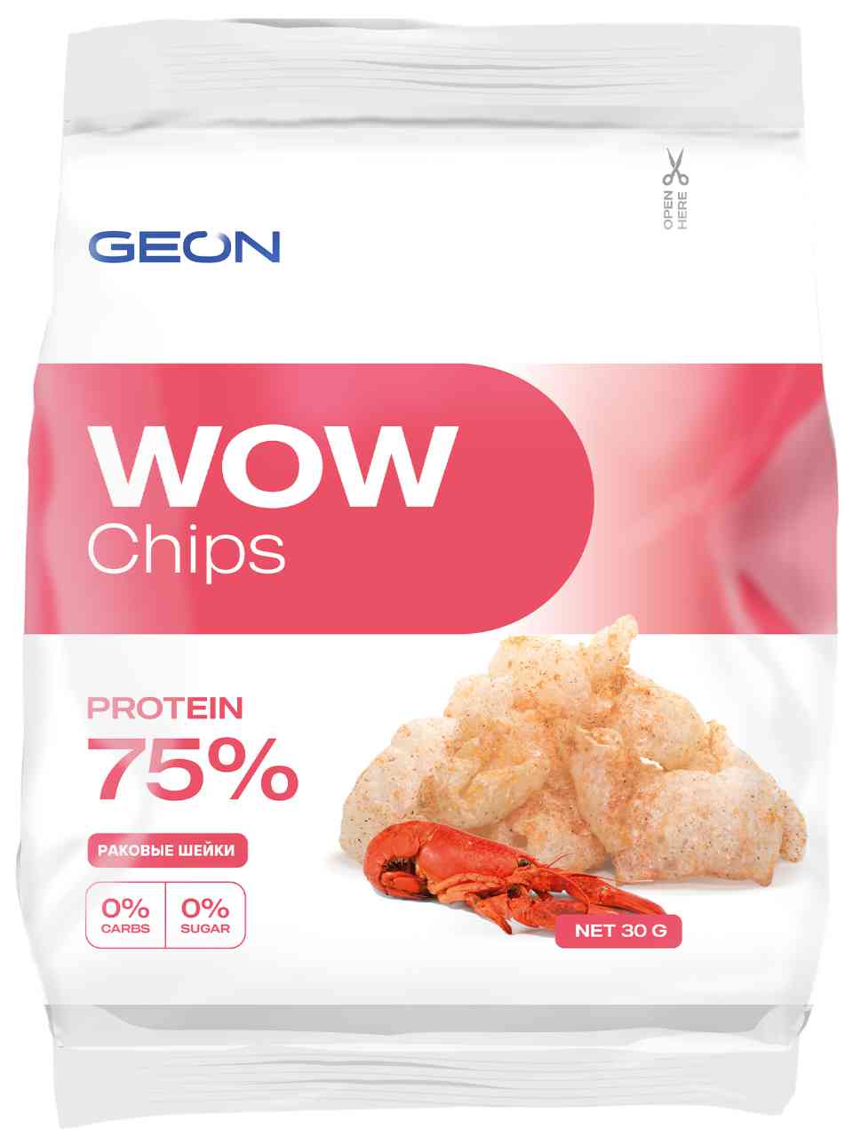 Чипсы протеиновые Geon WOW Chips Раковые шейки