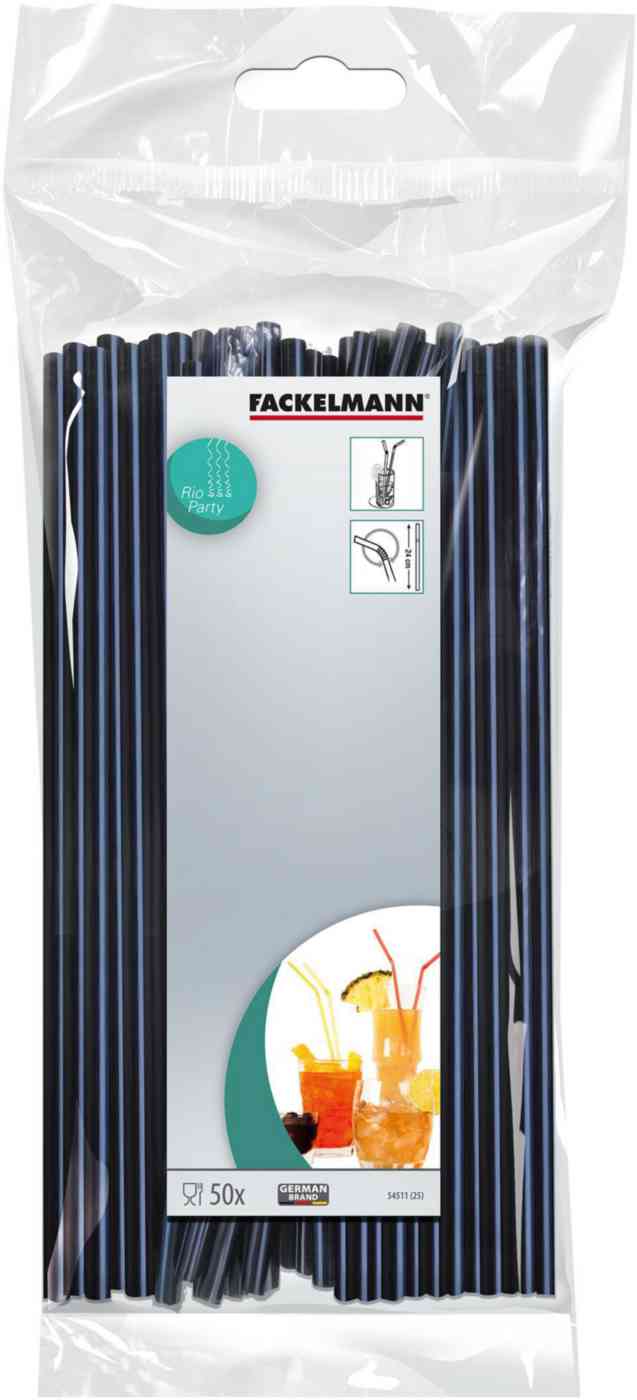 Трубочки для коктейлей Fackelmann гибкие, 24см