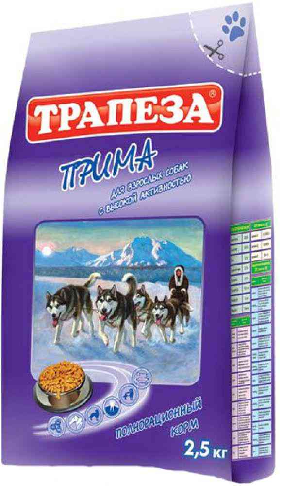 Сухой корм для собак всех пород Трапеза Prima