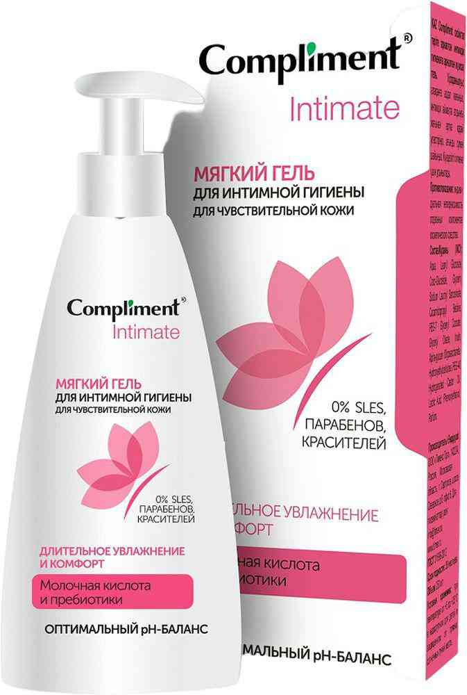 Гель для интимной гигиены Compliment для чувствительной кожи