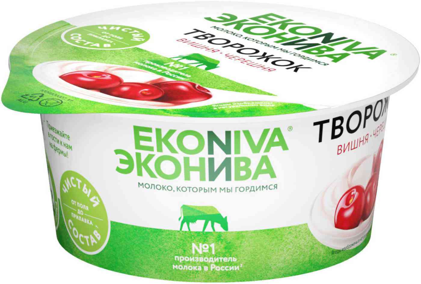 Творожок Эконива с вишней и черешней 5%