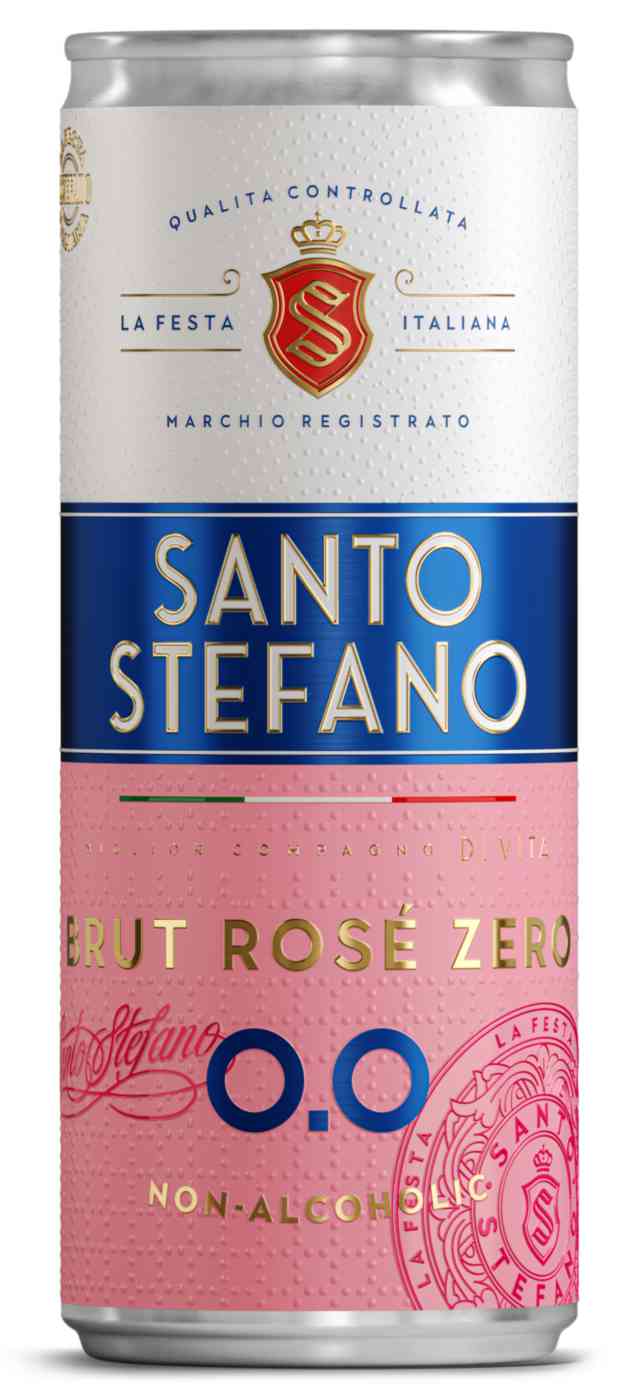 Винный напиток безалкогольный Santo Stefano розовый брют