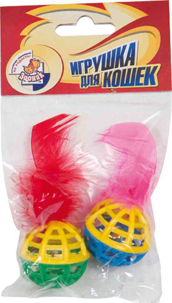 Погремушка для кошек Zoonik с бубенчиком и пером
