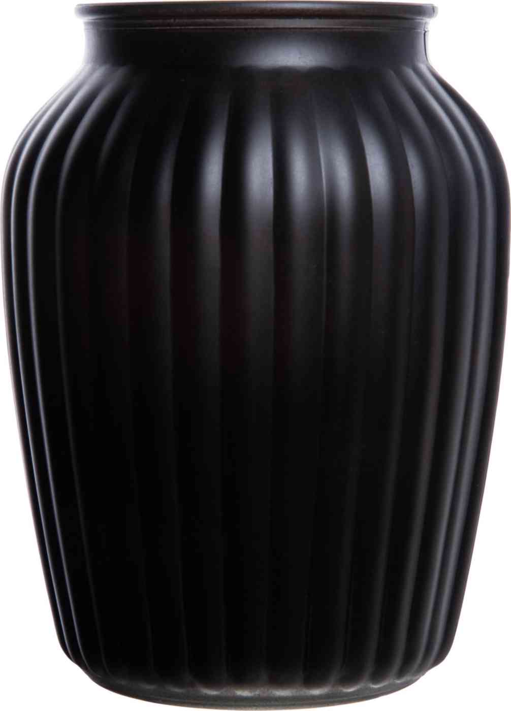Ваза Glasswell Modern BlackMatt черная непрозрачная