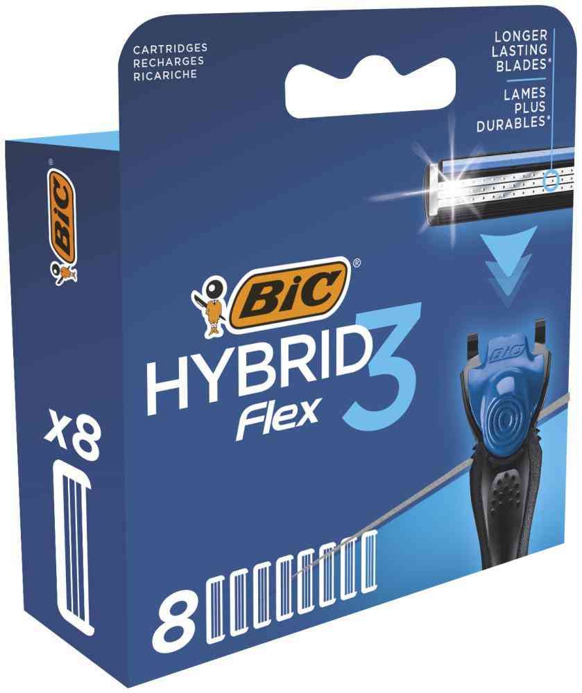 Сменные касcеты для бритвенных станков Bic Flex 3 hybrid