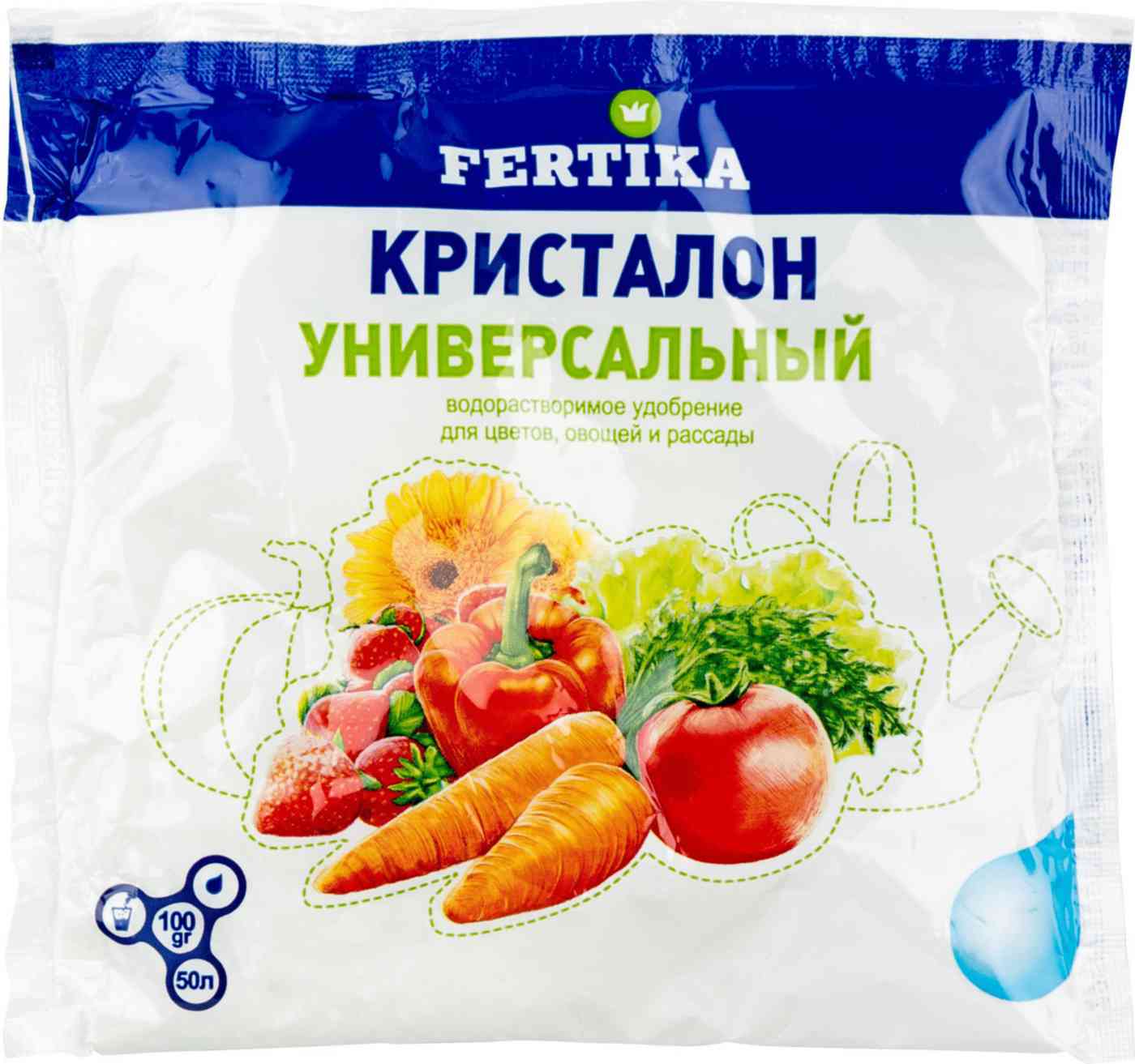 Удобрение водорастворимое универсальное Fertika Кристалон