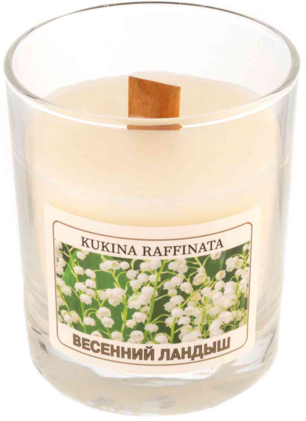 Свеча в стакане Kukina Raffinata аромат в ассортименте