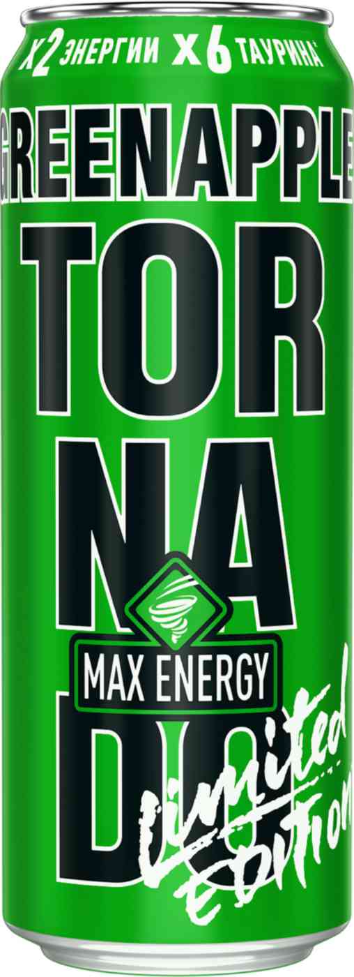 Энергетический напиток Tornado Green apple