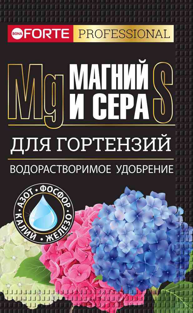 Удобрение водорастворимое Bona Forte для гортензий