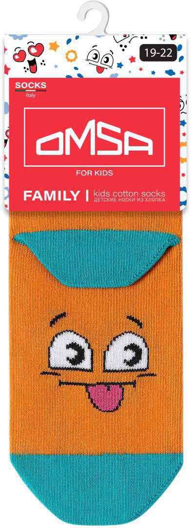 Носки детские Omsa for Kids Смайлики цвет: оранжевый