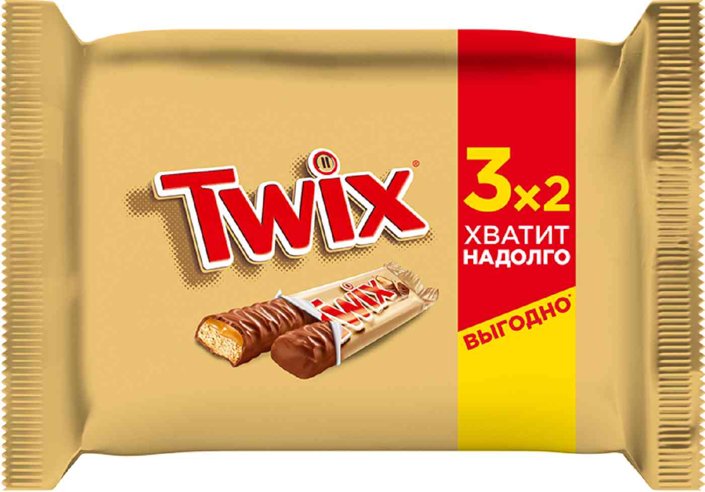 Печенье Twix с карамелью, покрытое молочным шоколадом