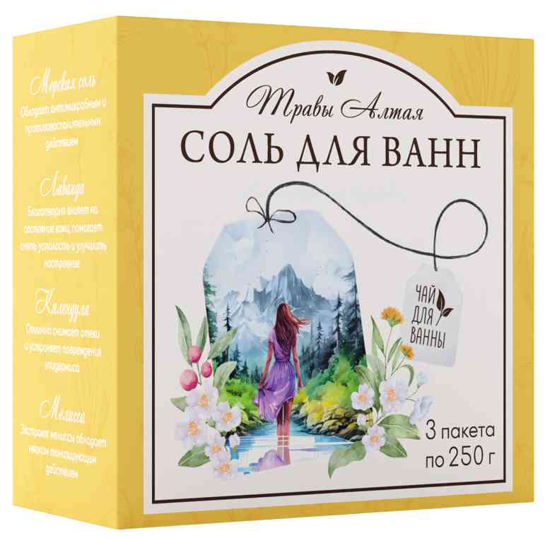Соль для ванны Kloob laboratories Травы Алтая