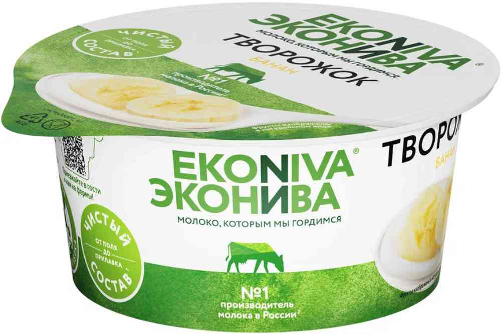 Творожок Эконива банан 5%