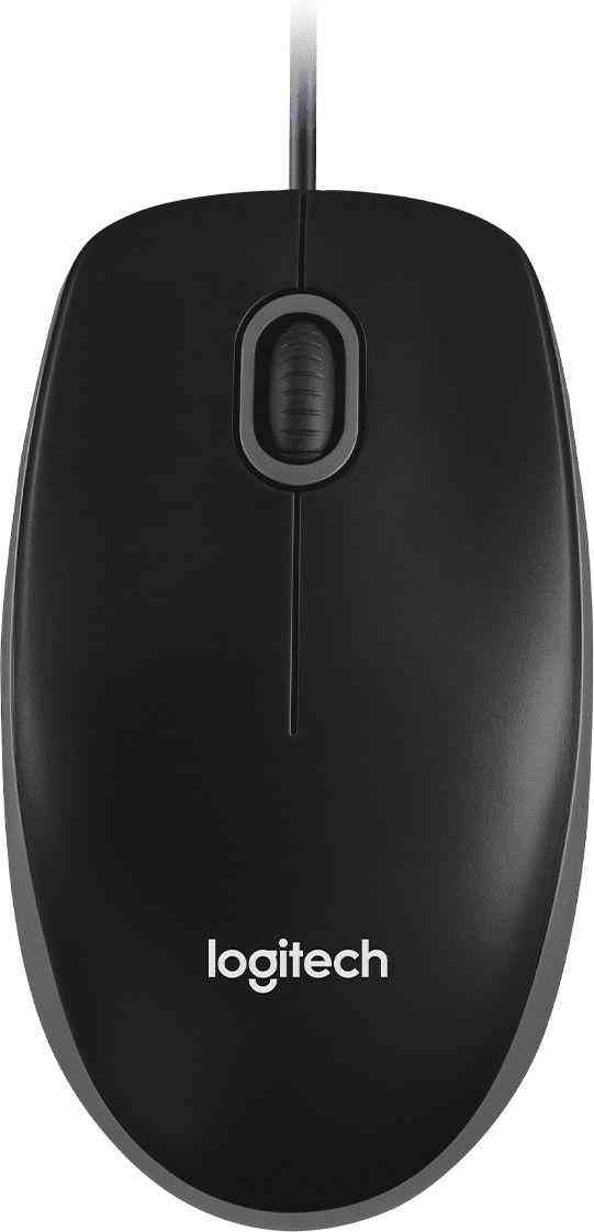 Мышь проводная оптическая Logitech B100
