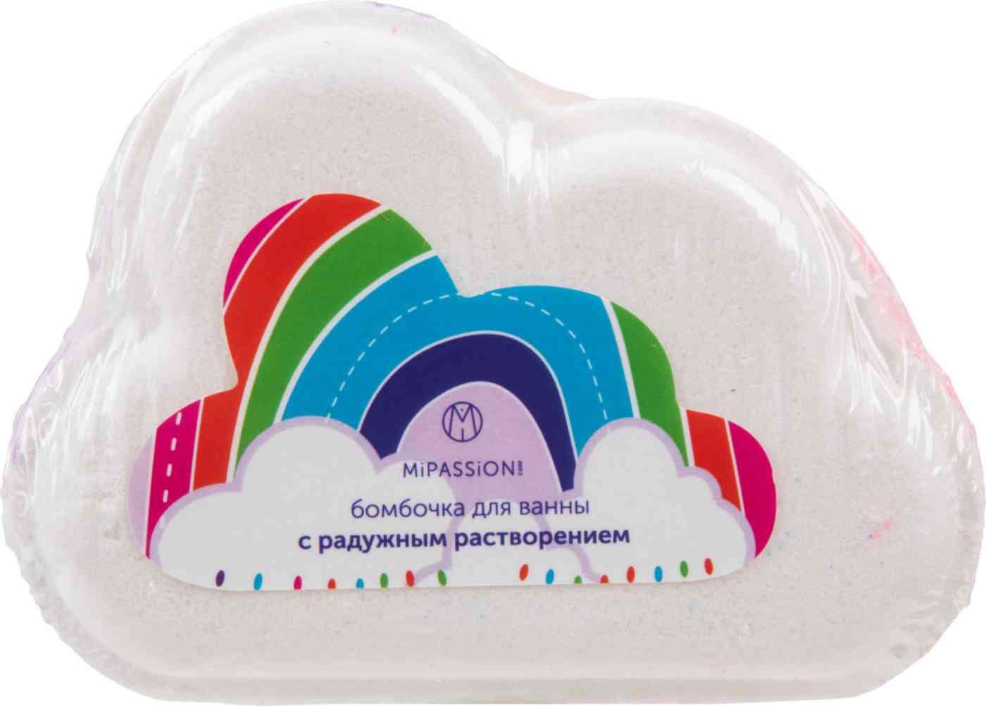 Бомбочка для ванны MiPASSiON с радужным растворением