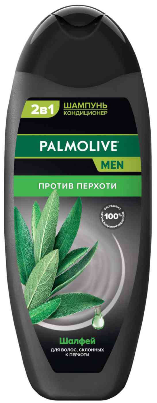 Шампунь-кондиционер для волос, склонных к перхоти 2в1 Palmolive Men против перхоти