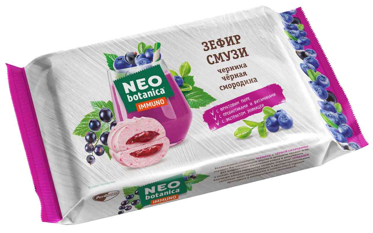 Зефир NEO botanica вкус Черника-черная смородина