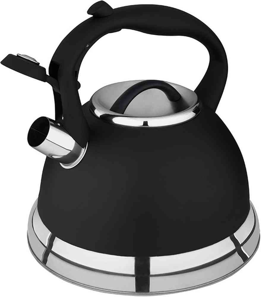 Чайник Mallony Classico Stile soft-touch со свистком цвет: черный матовый
