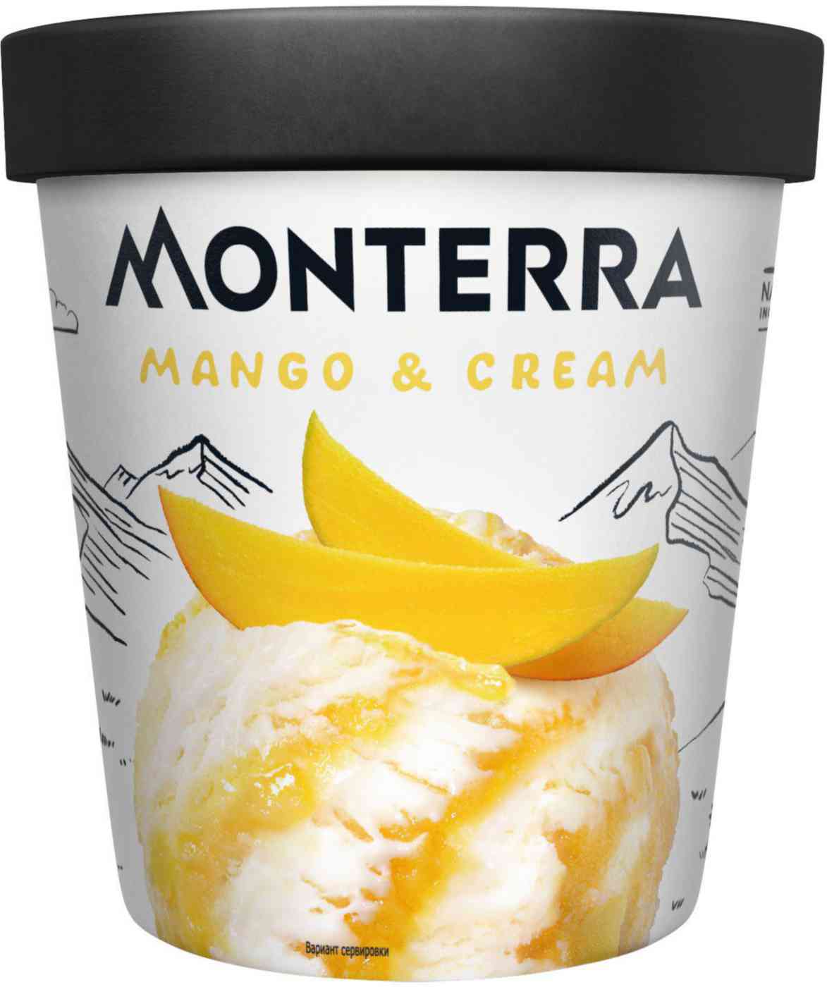 Мороженое пломбир Monterra Mango & Cream