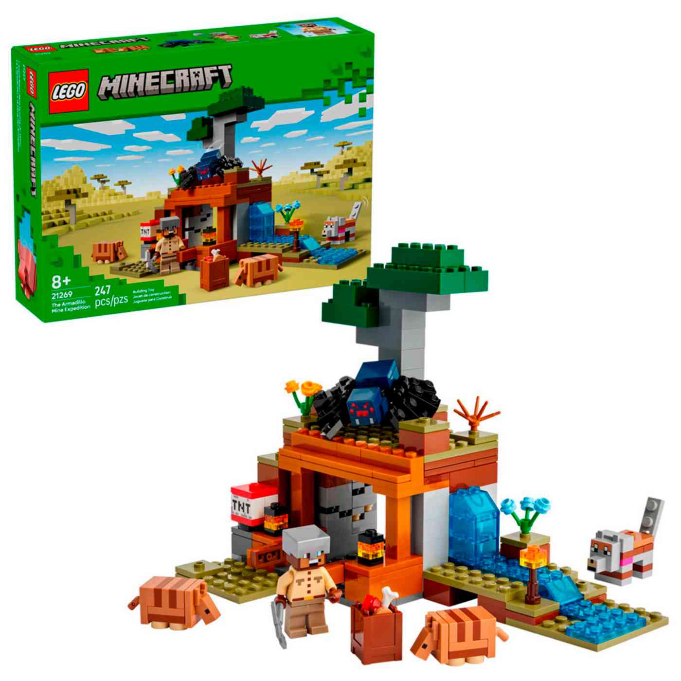 Конструктор LEGO Minecraft 21269 Экспедиция на рудник 8+