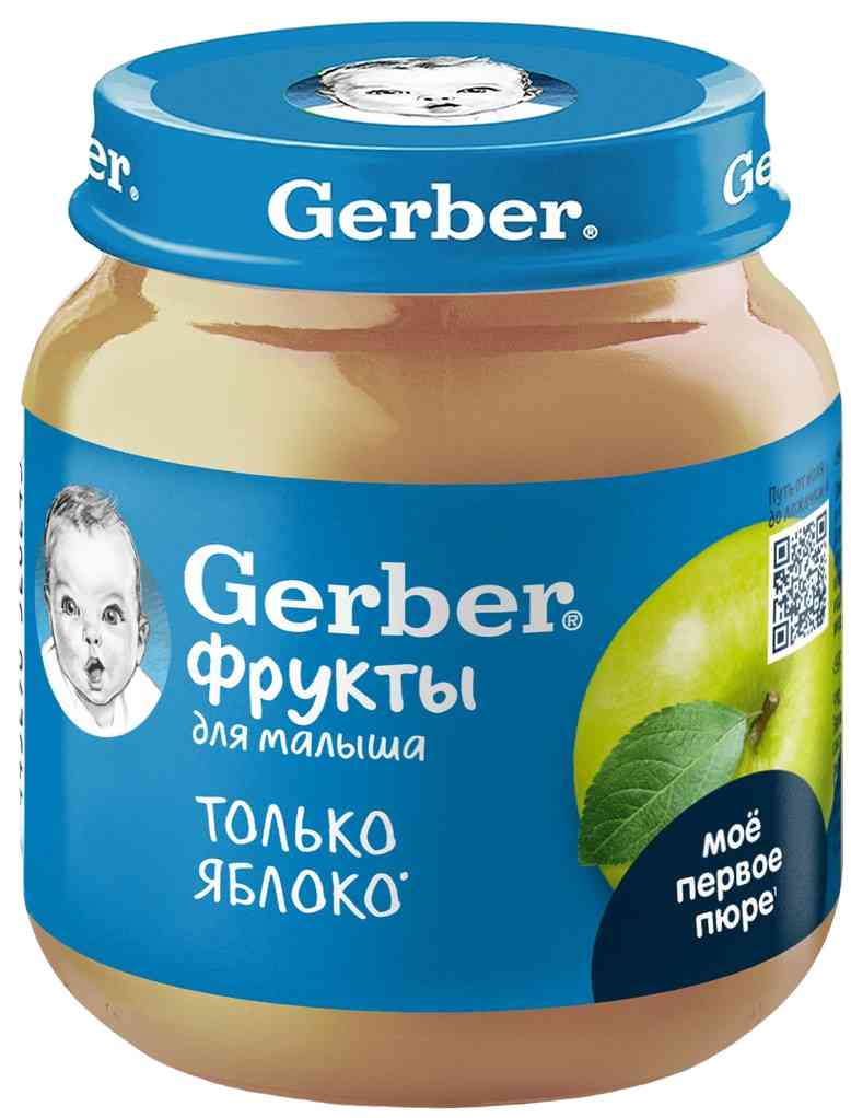Пюре фруктовое Gerber яблоко с 4 месяцев