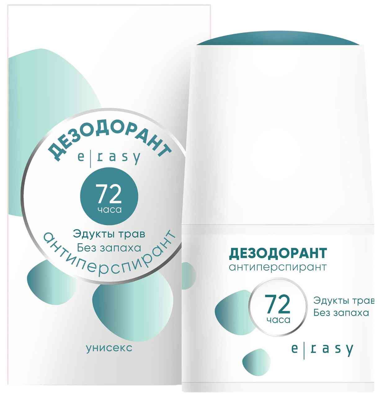 Дезодорант-антиперспирант ролл E-Rasy эдукты трав без запаха