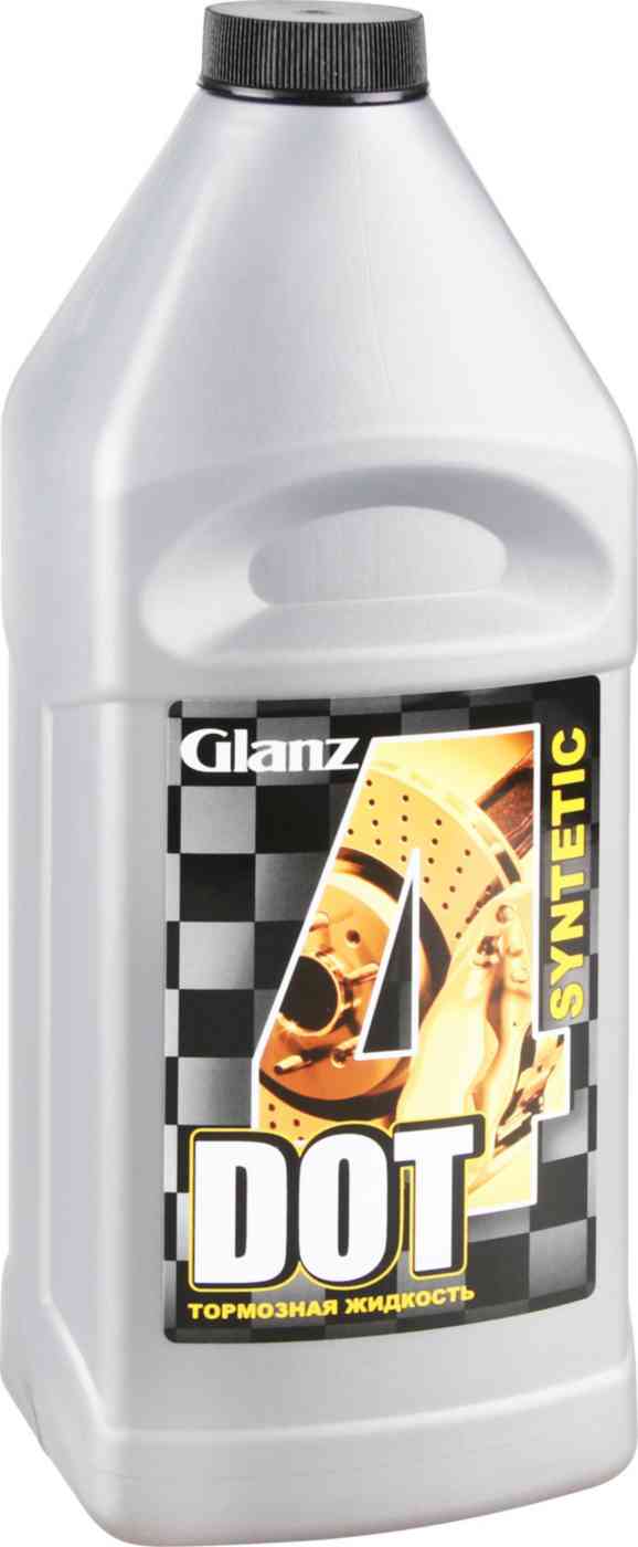 Тормозная жидкость синтетическая Glanz DOT-4