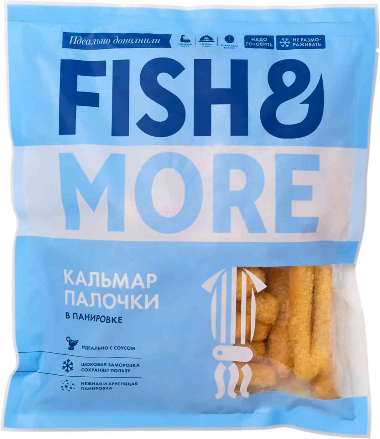 Кальмаровые палочки панированные Fish&More
