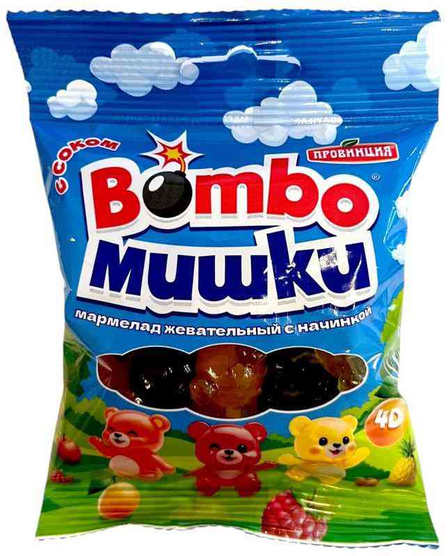 Мармелад жевательный Провинция Bombo Мишки с начинкой