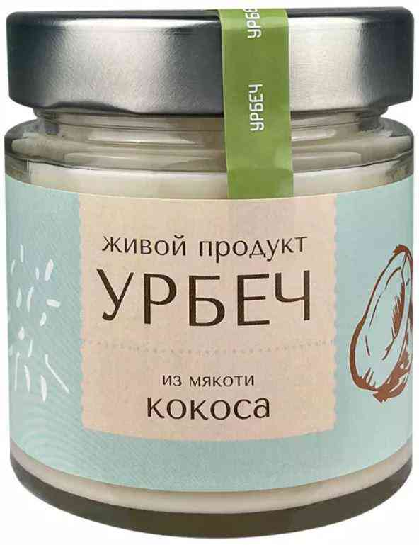 Урбеч из мякоти кокоса Живой продукт