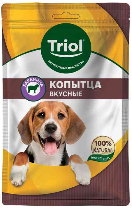Лакомство для собак Triol Копытца бараньи вкусные