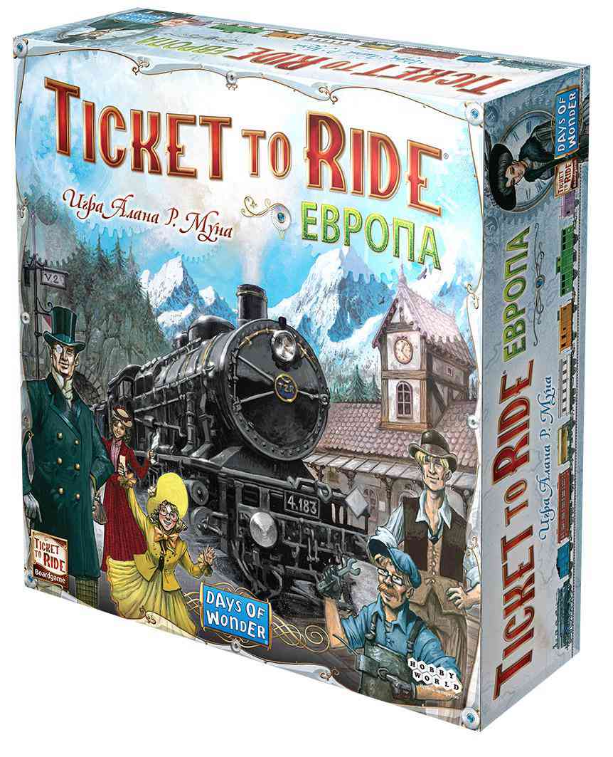 Настольная игра Hobby World Ticket to Ride Европа