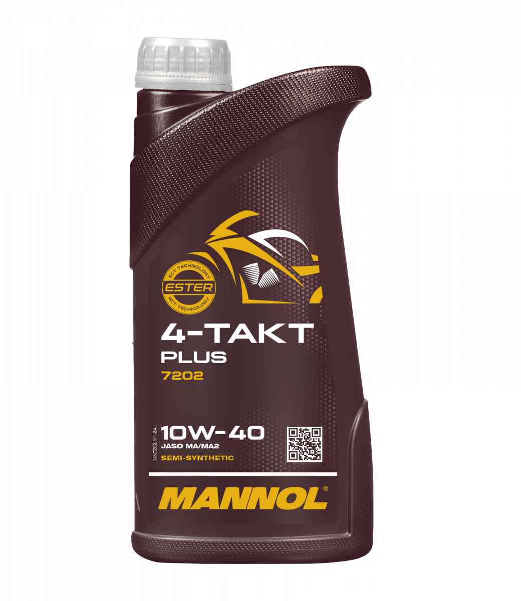Масло моторное для мотоциклов полусинтетическое Mannol 4-TAKT Plus 10W-40