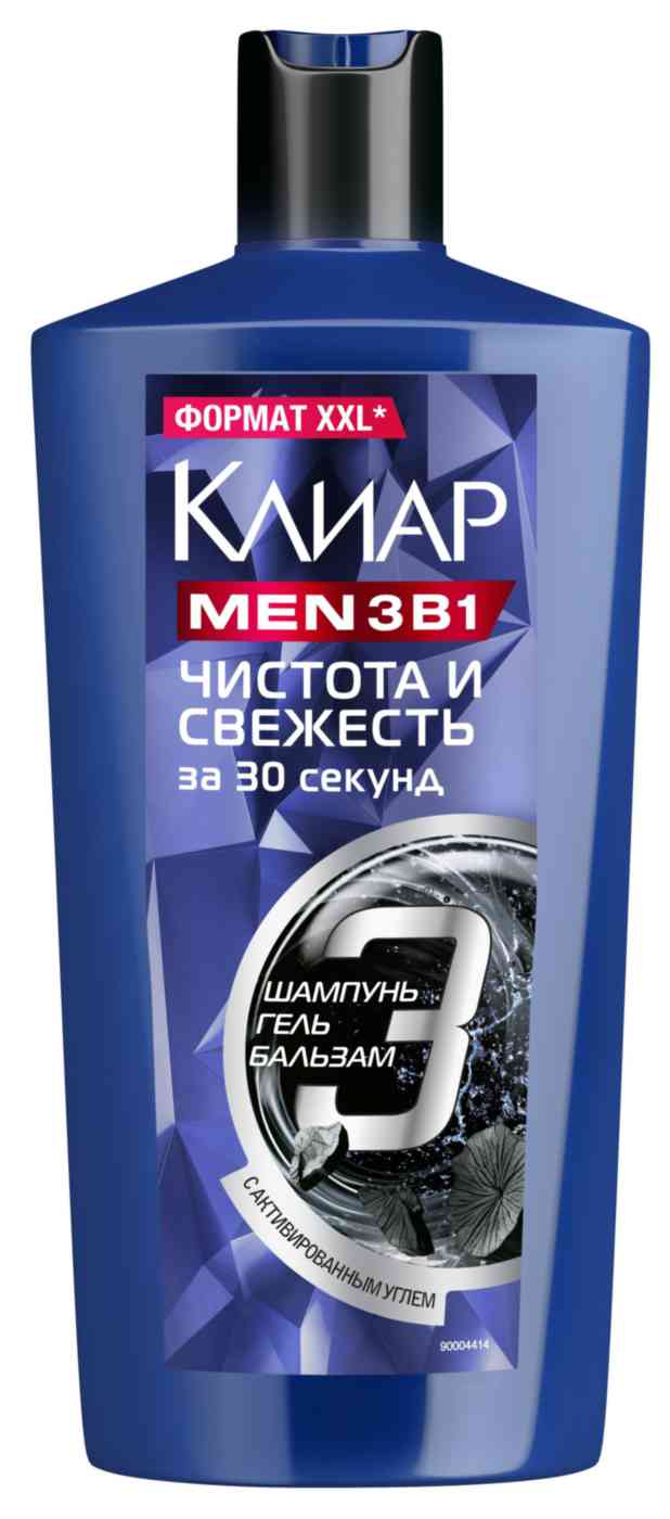 Шампунь против перхоти 3в1 Клиар Men чистота и свежесть