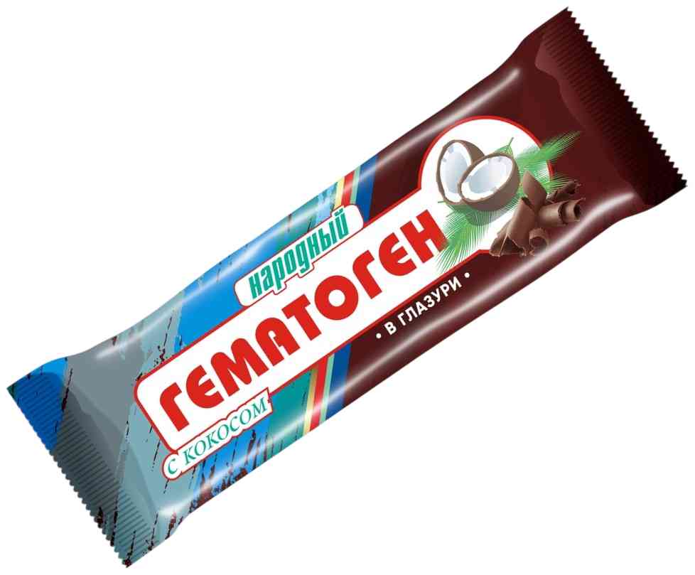 Гематоген Народный кокос в глазури