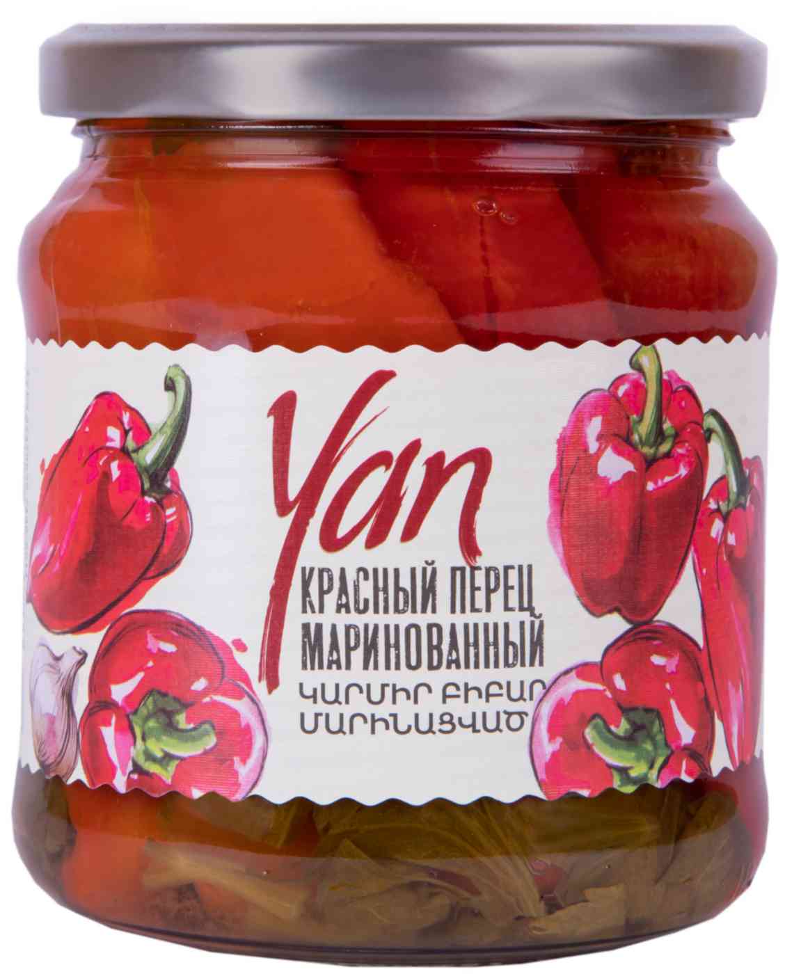 Красный перец маринованный Yan