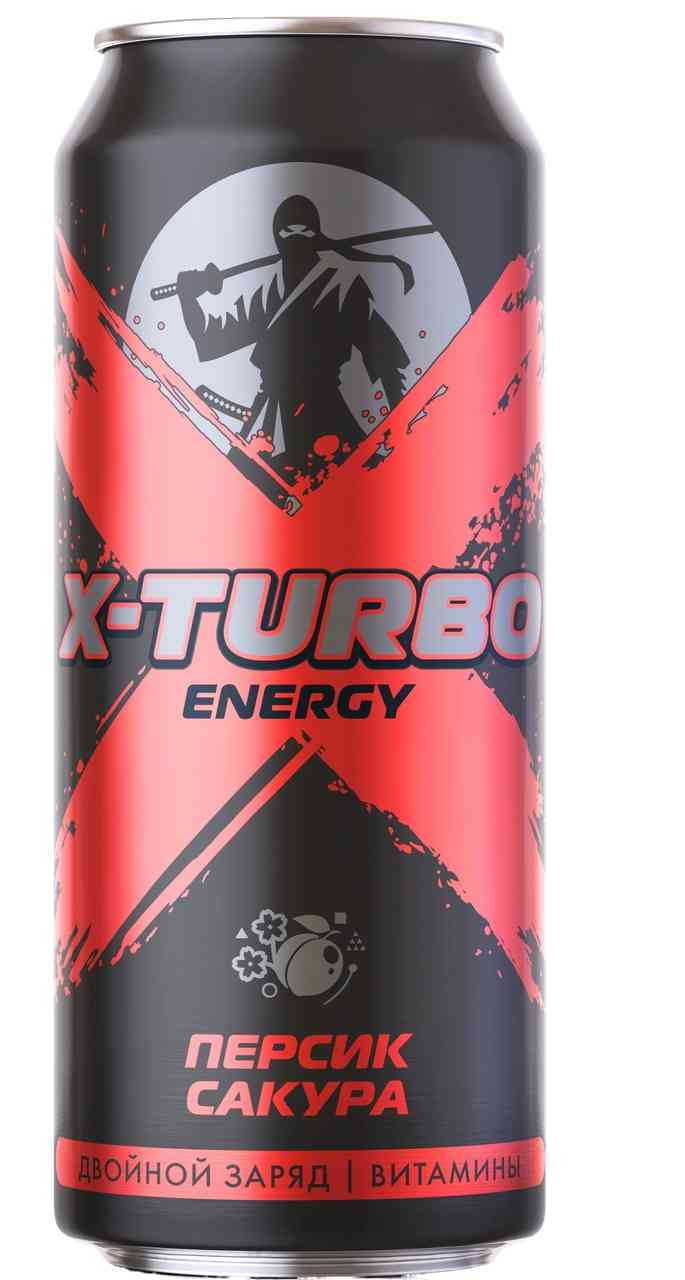 Энергетический напиток X-Turbo Персик-Сакура
