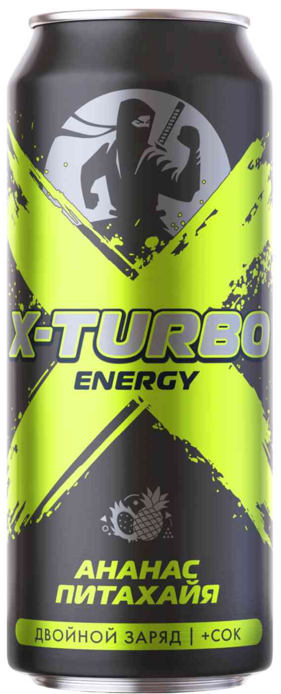 Энергетический напиток X-Turbo Ананас-Питахайя