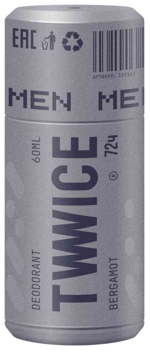 Дезодорант-антиперспирант ролл Twwice Men Bergamot