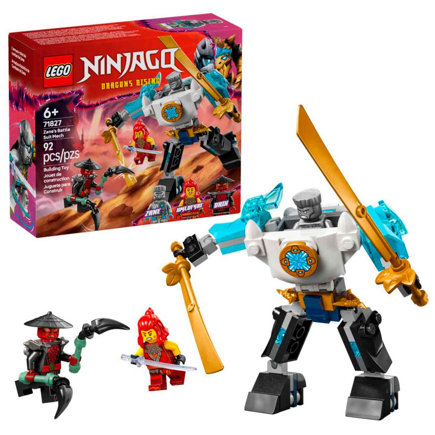 Конструктор LEGO Ninjago 71827 Боевой робот-броня Зейна 6+